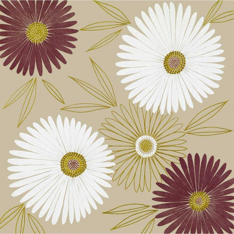 Flurry II White Modern Wood Framed Art Print by Design Show