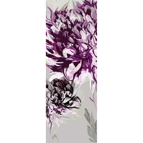Purple Allure I Black Modern Wood Framed Art Print by Scaffardi, Sally