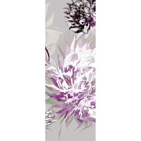 Purple Allure III Black Modern Wood Framed Art Print with Double Matting by Scaffardi, Sally