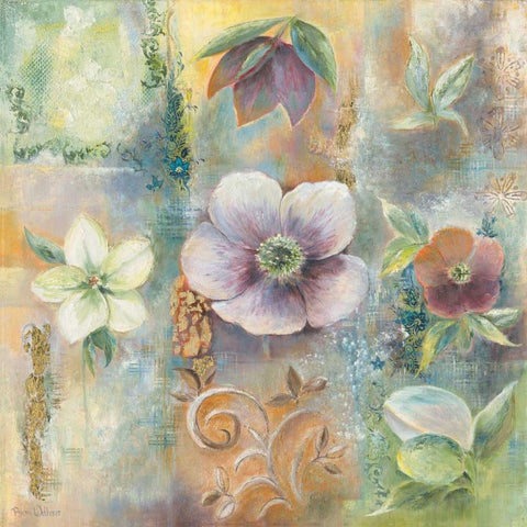 Beauty I Gold Ornate Wood Framed Art Print with Double Matting by Withaar, Rian