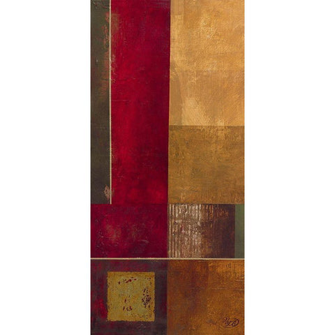 Squares II White Modern Wood Framed Art Print by Verbeek-Van Den Broek