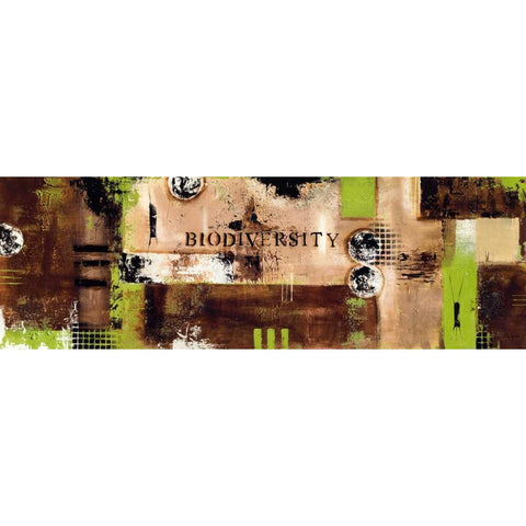 Biodiversity Black Modern Wood Framed Art Print with Double Matting by Bugna, Severine