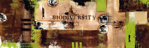 Biodiversity Black Ornate Wood Framed Art Print with Double Matting by Bugna, Severine