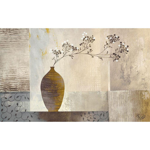 Simplicity I Gold Ornate Wood Framed Art Print with Double Matting by Verbeek-Van Den Broek