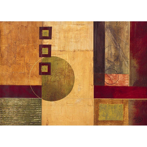 Geometry II Black Modern Wood Framed Art Print by Verbeek-Van Den Broek