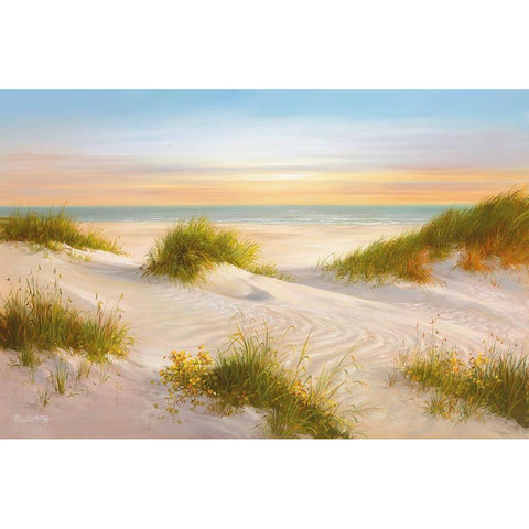 GOLDEN SUNSET I Black Modern Wood Framed Art Print by Smith, B.