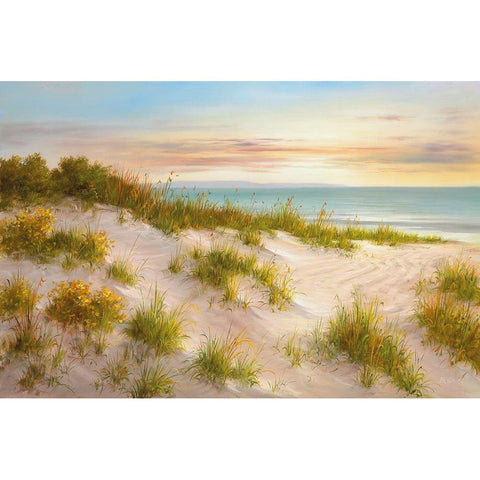 GOLDEN SUNSET II Black Modern Wood Framed Art Print by Smith, B.