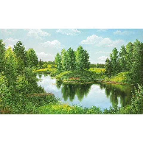 NEAR ST. PETERSBOURGH White Modern Wood Framed Art Print by Osipova, Svetlana