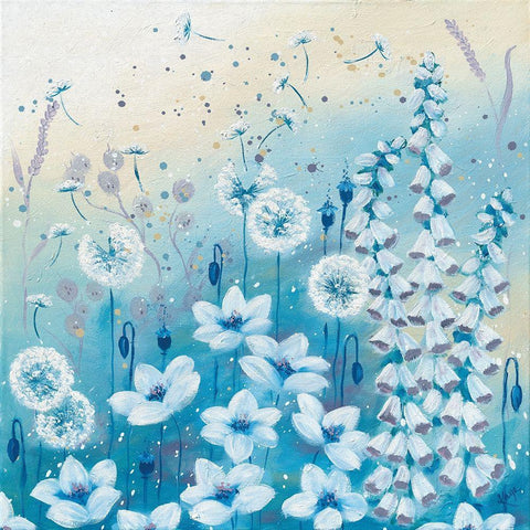 MEADOW SEEDS I White Modern Wood Framed Art Print with Double Matting by Lake, Kaye