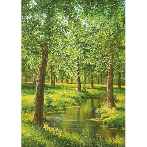 NEAR KAZAN Black Modern Wood Framed Art Print by Osipova, Svetlana
