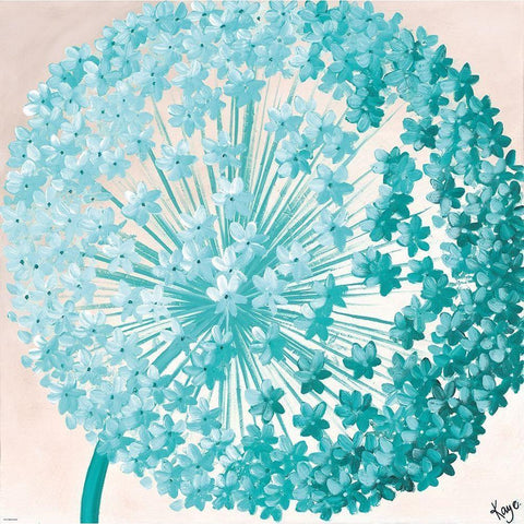 GIANT ALLIUM I Gold Ornate Wood Framed Art Print with Double Matting by Lake, Kaye