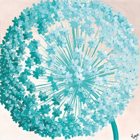 GIANT ALLIUM II White Modern Wood Framed Art Print by Lake, Kaye