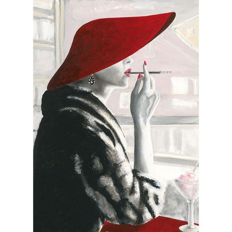 Charlene I Black Modern Wood Framed Art Print with Double Matting by Sedalia, David