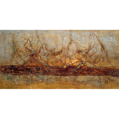 RUSH White Modern Wood Framed Art Print by Herrera, Leticia
