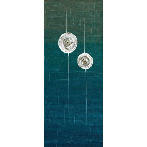 Impuls II White Modern Wood Framed Art Print by Kikani, Umang