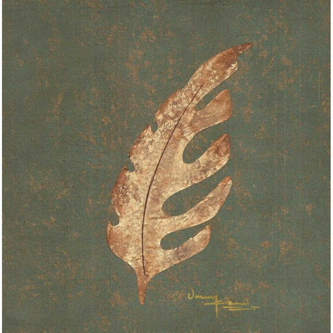 Tree Leaf II Black Modern Wood Framed Art Print by Kikani, Umang
