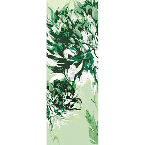 GREEN ALLURE I Black Modern Wood Framed Art Print by Scaffardi, Sally