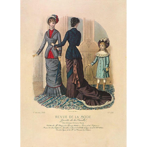 REVUE DE LA MODE III Black Modern Wood Framed Art Print by Dubois, Alain