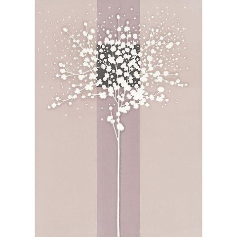 WHITE TREE II Black Modern Wood Framed Art Print by Sakai, Takashi
