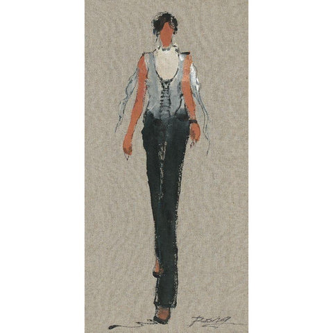 CHANTAL White Modern Wood Framed Art Print by Shenli