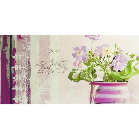 PRETTY FLOWERS I Black Modern Wood Framed Art Print by Warminski