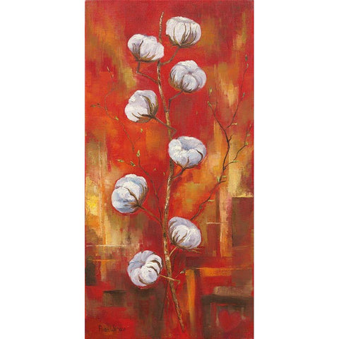 COTTON I White Modern Wood Framed Art Print by Withaar, Rian