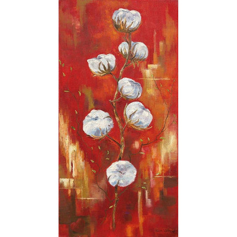 COTTON II Black Modern Wood Framed Art Print by Withaar, Rian