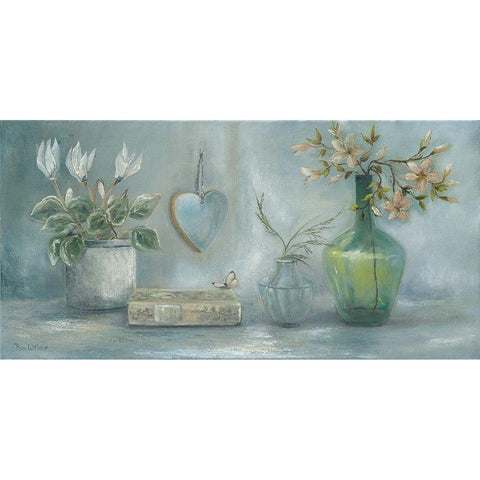 FLOWER SILL White Modern Wood Framed Art Print by Withaar, Rian