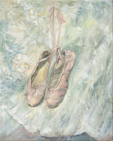 TOES PINK I White Modern Wood Framed Art Print with Double Matting by Withaar, Rian