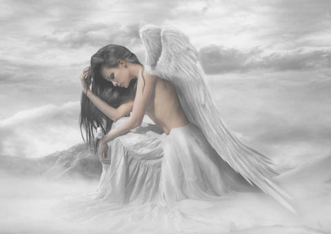 Living Past Black Ornate Wood Framed Art Print with Double Matting by Babette