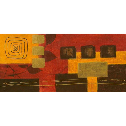 Spiral Cube Black Modern Wood Framed Art Print by Kikani, Umang