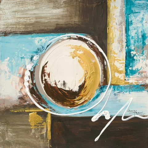 Spherical I Black Ornate Wood Framed Art Print with Double Matting by Kikani, Umang
