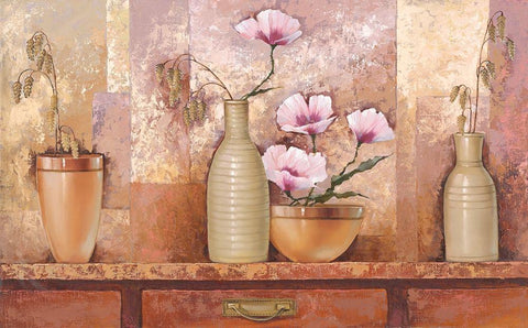 COMP COTTAGE KITCHEN Black Ornate Wood Framed Art Print with Double Matting by Babichev