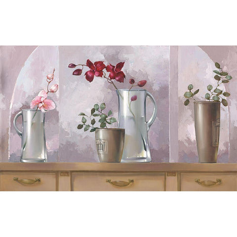 COMP GLASSHOUSE DELIGHT Gold Ornate Wood Framed Art Print with Double Matting by Babichev