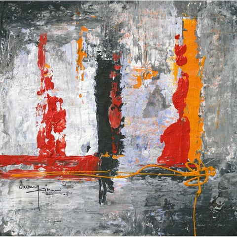Urban Humanity II White Modern Wood Framed Art Print by Kikani, Umang