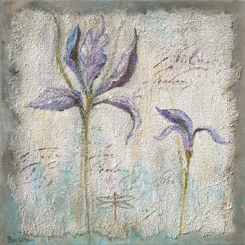 MEADOW FLOWERS I Black Ornate Wood Framed Art Print with Double Matting by Withaar, Rian
