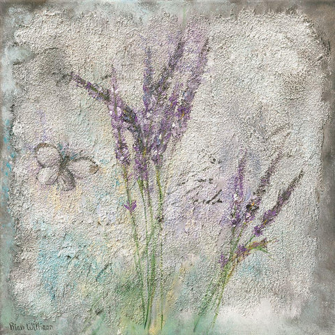 MEADOW FLOWERS II Black Modern Wood Framed Art Print by Withaar, Rian