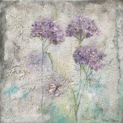 MEADOW FLOWERS III Gold Ornate Wood Framed Art Print with Double Matting by Withaar, Rian