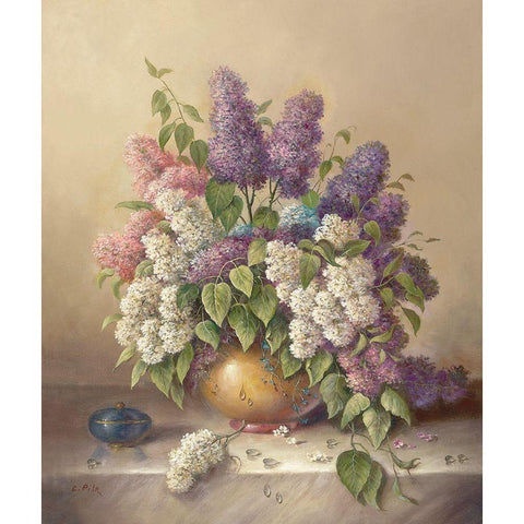 SUMMER GREETING II White Modern Wood Framed Art Print by Pila