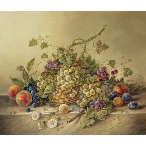 SUMMER HARVEST II Black Modern Wood Framed Art Print by Pila