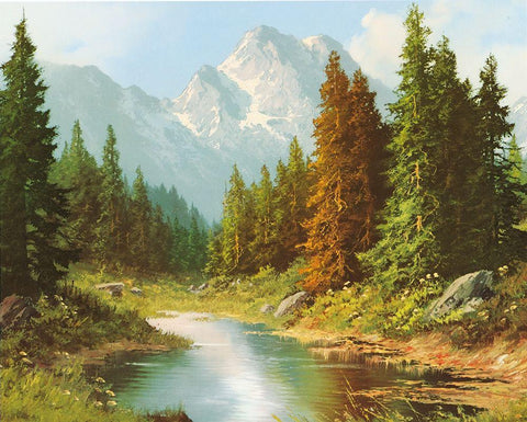 HIGH ABOVE White Modern Wood Framed Art Print with Double Matting by Bochmann, Joh.