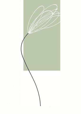 EARTH-BOUND I White Modern Wood Framed Art Print with Double Matting by Sakai, Takashi