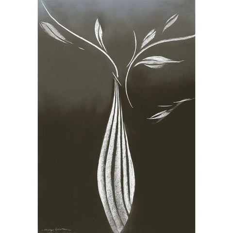 EBONY And IVORY I White Modern Wood Framed Art Print by Robertson, Marilyn