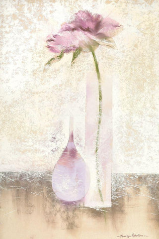 CALICO II White Modern Wood Framed Art Print with Double Matting by Robertson, Marilyn