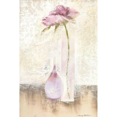 CALICO II White Modern Wood Framed Art Print by Robertson, Marilyn