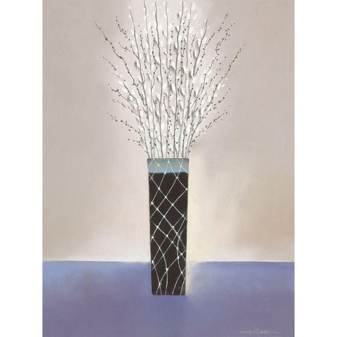 WILLOW I White Modern Wood Framed Art Print by Robertson, Marilyn