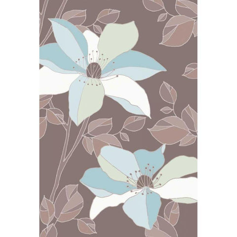 Accents Of Spring II Black Modern Wood Framed Art Print with Double Matting by Verbeek-Van Den Broek