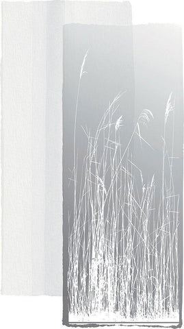 Garden Prairie II White Modern Wood Framed Art Print with Double Matting by Verbeek-Van Den Broek