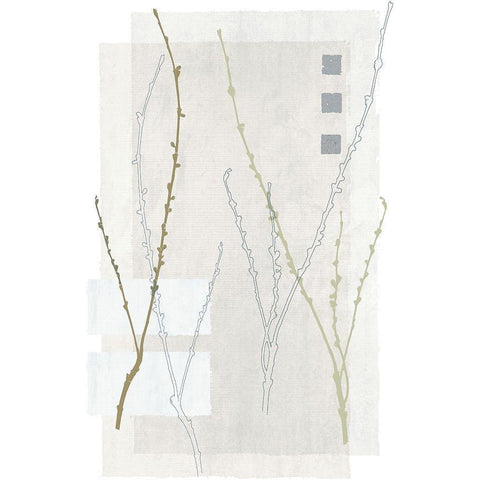 Spring Awakening I White Modern Wood Framed Art Print by Verbeek-Van Den Broek