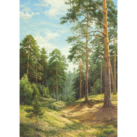 UNTOUCHED NATURE Black Modern Wood Framed Art Print with Double Matting by Priscepa, Igor